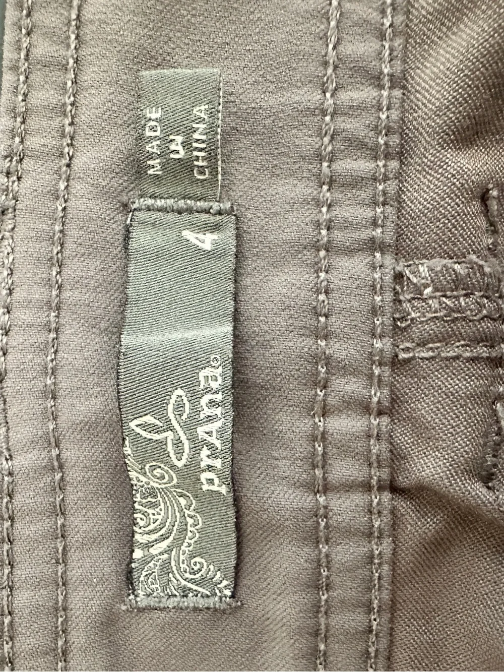 prAna Hallena Stretch Shorts Women 5 Gray Hiking Utility Gorpcore Cargo Boho 5